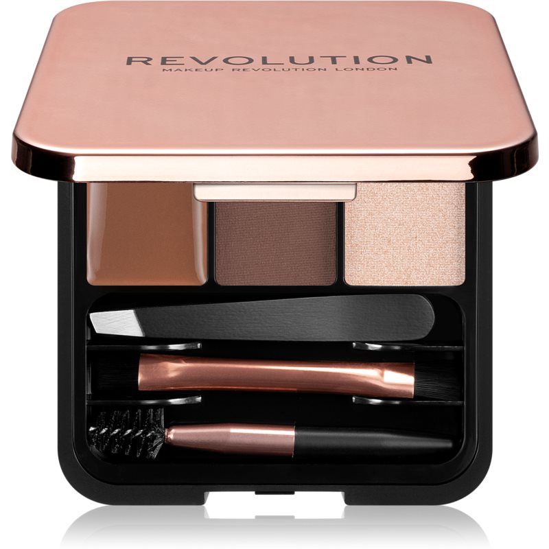 Makeup Revolution Brow Sculpt Kit zestaw do stylizacji brwi odcień Medium 2,2 g
