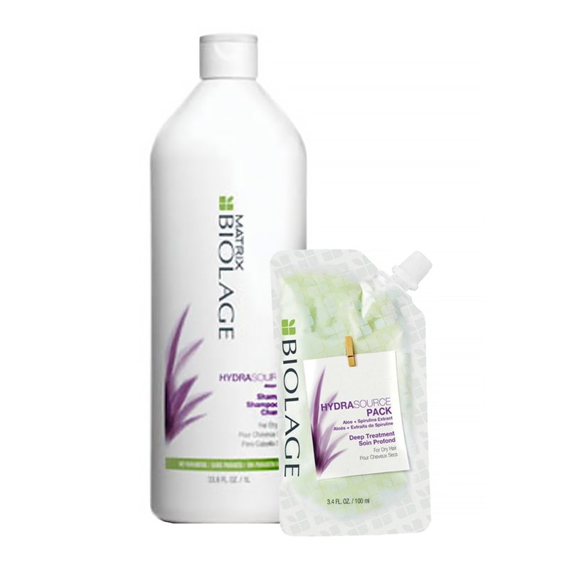 Biolage HydraSource, zestaw XL nawilżający, szampon + kuracja