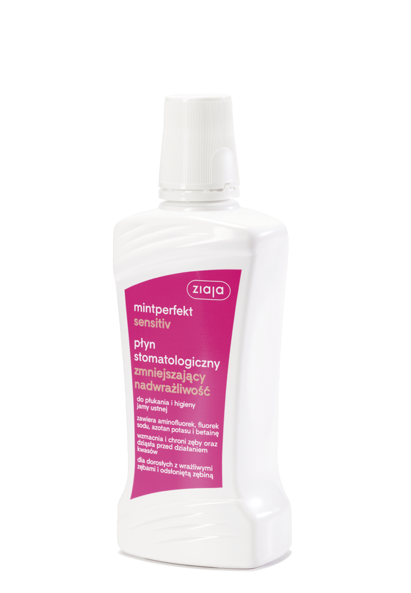 Ziaja Mintperfect Sensitiv Płyn Stomatologiczny Zmniejszający Nadwrażliwość 500ml