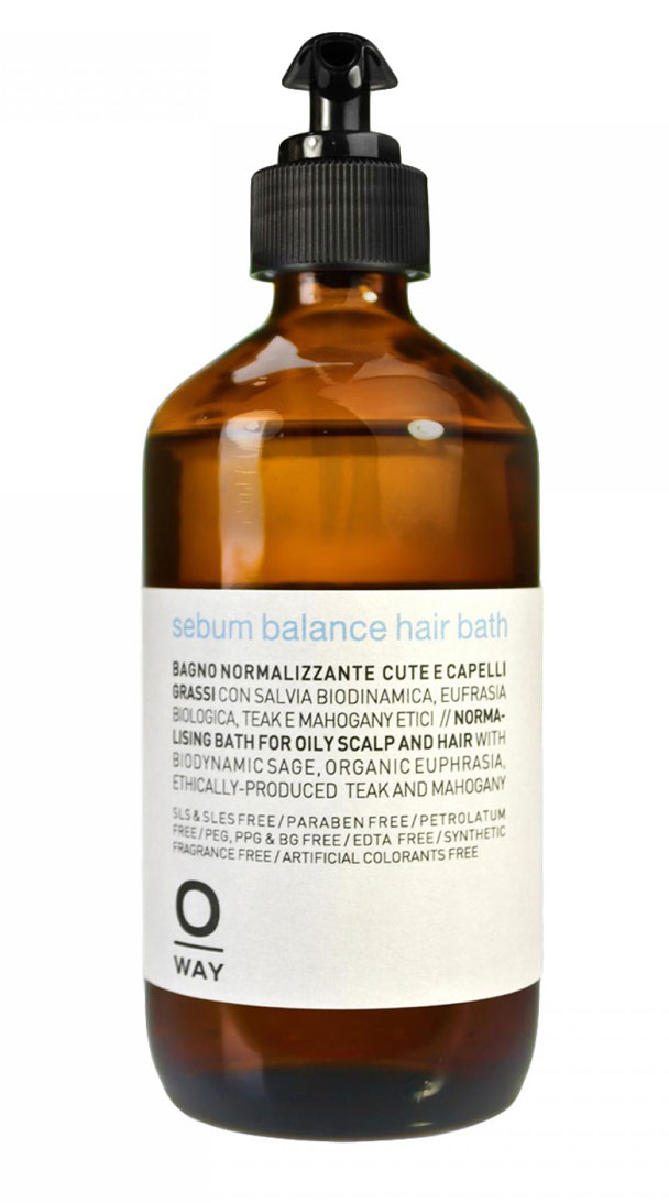 OWay Rebalancing, kąpiel, szampon do przetłuszczającej się skóry głowy i włosów, 240ml
