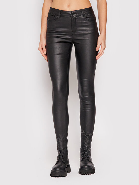 Vero Moda Spodnie materiałowe Seven 10138972 Czarny Slim Fit