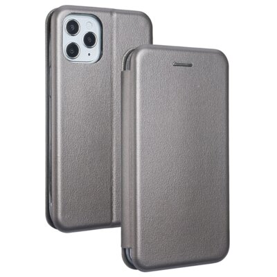 Beline Etui Book Magnetic iPhone 12 mini stalowy/steel