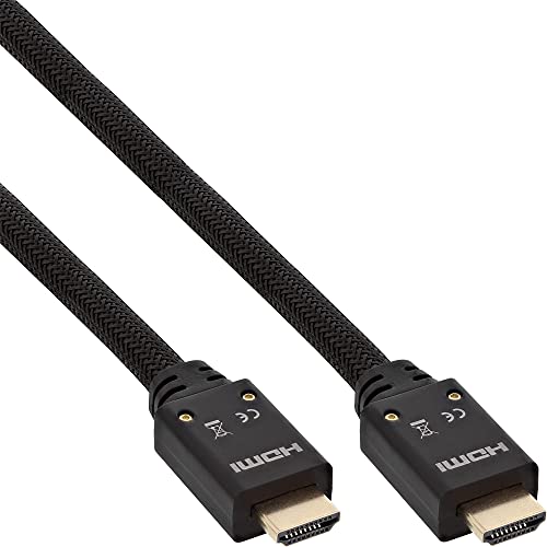 InLine 17520 A kabel, wtyczka HDMI-High Speed   z Ethernet, Premium, 4 K2K, na wtyk HDMI, 10 m Czarny 17520A