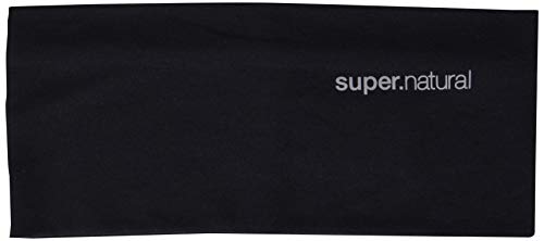 super.natural super.natural opaska na czoło, unisex, z wełny merynosów, WANDERLUST HEADBAND, rozmiar: rozmiar uniwersalny, kolor: czarny SNA013350
