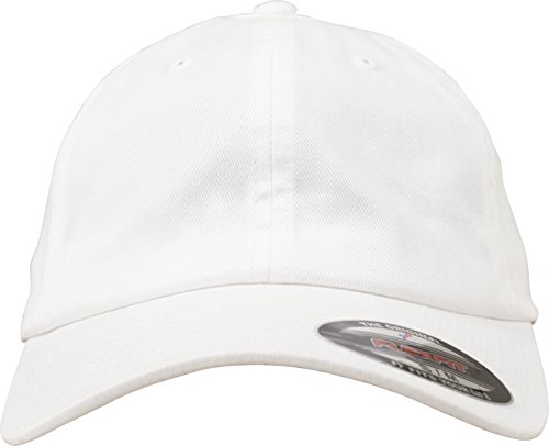 Flexfit Czapka z daszkiem unisex Cotton Twill Dad Cap, biały, L/XL 6745