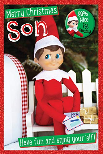 Danilo Promotions Oficjalna kartka świąteczna Elf On The Shelf dla syna ESX01
