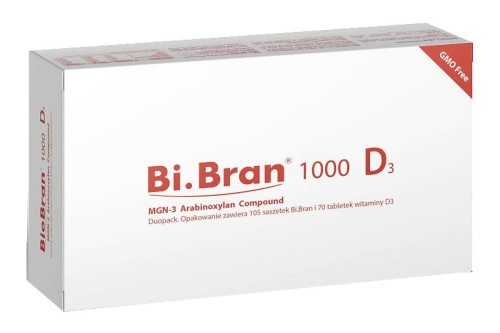 Daiwa Pharmaceutical Co, Ltd. (Tokyo) Bi.Bran 1000 (BioBran) + wit. D 105 saszetek TT001996