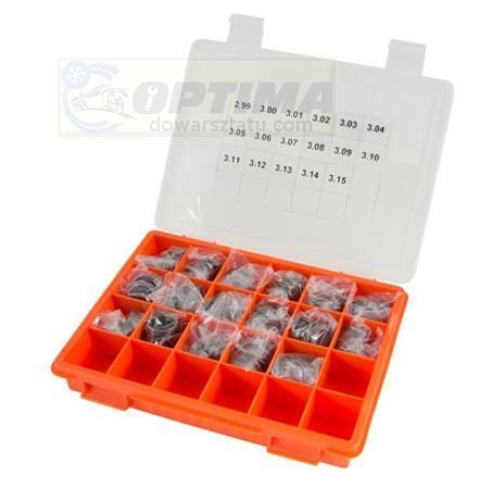 MAGNETI MARELLI Zestaw Podkładek Kalibracyjnych Oktagonalnych Pod Cewkę Denso: Średnica: 23,20mm, Otwór: 20,00mm, Grubość: 2,99-3,15mm, Cięcie Co: 0,01mm (17 Rozmiarów) -170 Sztuk uniw-007950011800