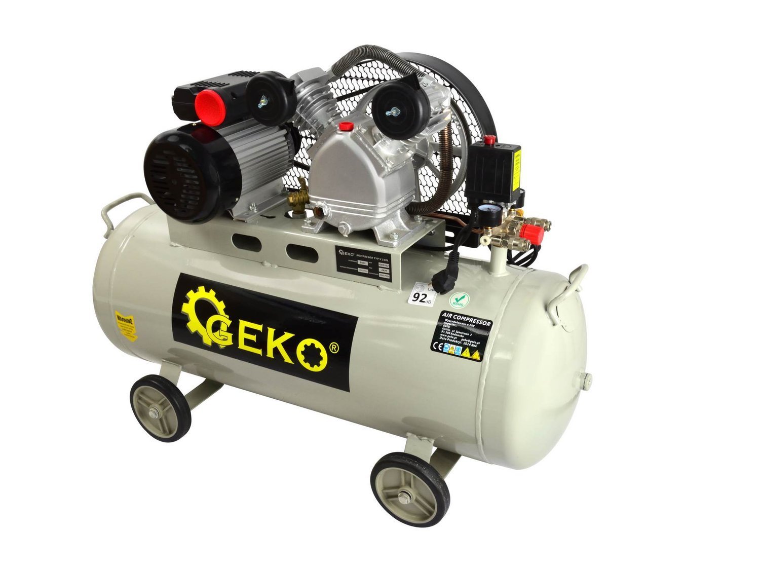 GEKO Kompresor olejowy 100L 2KM G80302 G80302