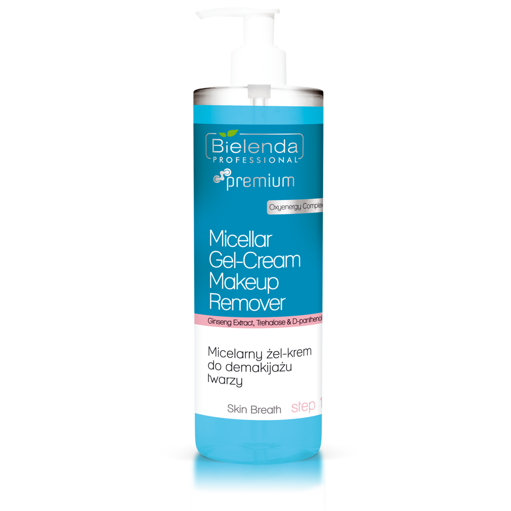 Bielenda Professional Professional Skin Breath Micellar Gel Cream Make-up Remover micelarny żel-krem do demakijażu twarzy 500g