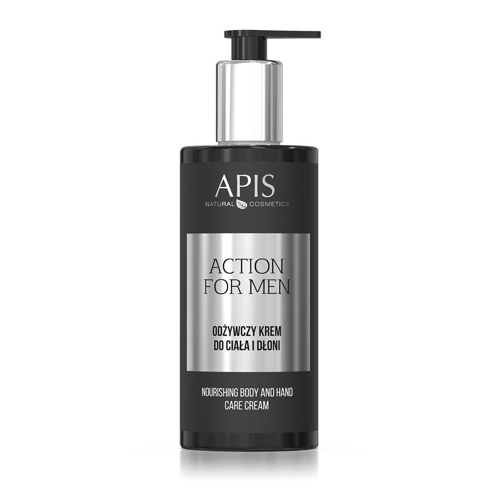 Apis Professional Odżywczy krem do ciała i dłoni dla mężczyzn Action For Men 300 ml