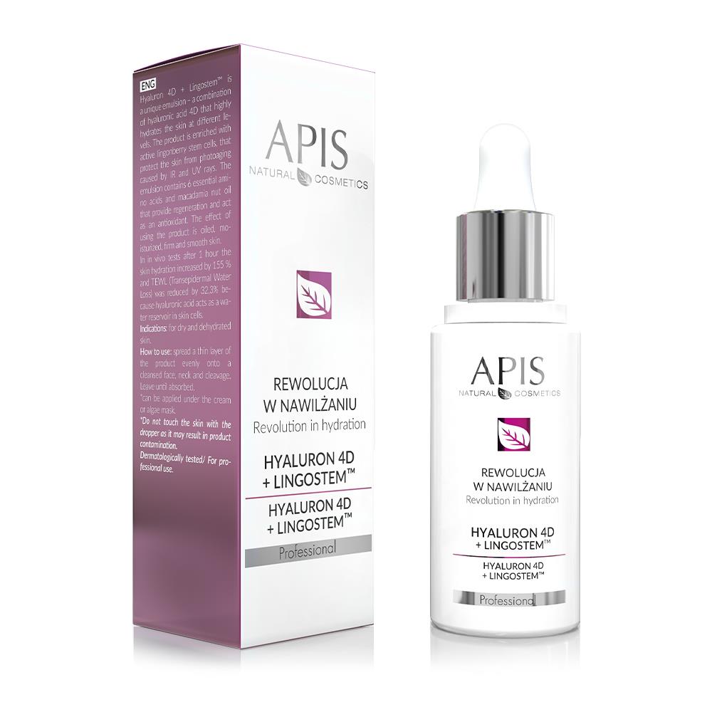 Apis Professional Kwas hialuronowy Professional HYALURON 4D + LINGOSTEM 30ml