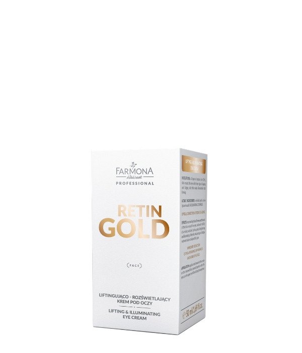Farmona Professional Liftingująco - rozświetlający krem pod oczy Farmona Retin Gold 50ml