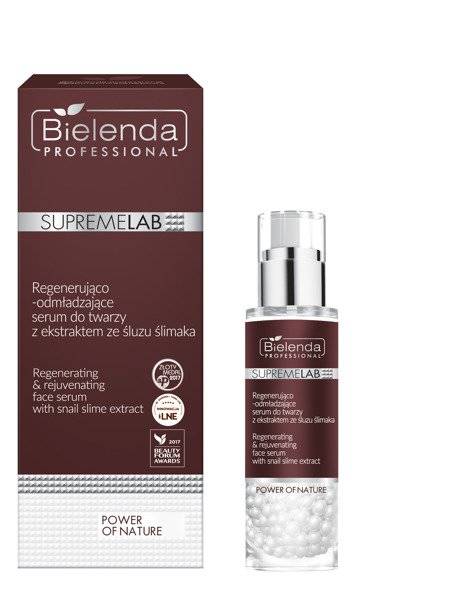 Bielenda SUPREMELAB POWER OF NATURE REGENERUJĄCO - ODMŁADZAJĄCE SERUM DO TWARZY Z EKSTRAKTEM ZE ŚLUZU ŚLIMAKA 30G