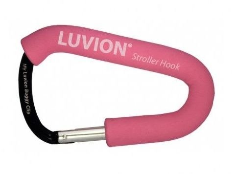 Luvion Premium Babyproducts Uchwyt do torby na wózek STROLLER HOOK - Pink