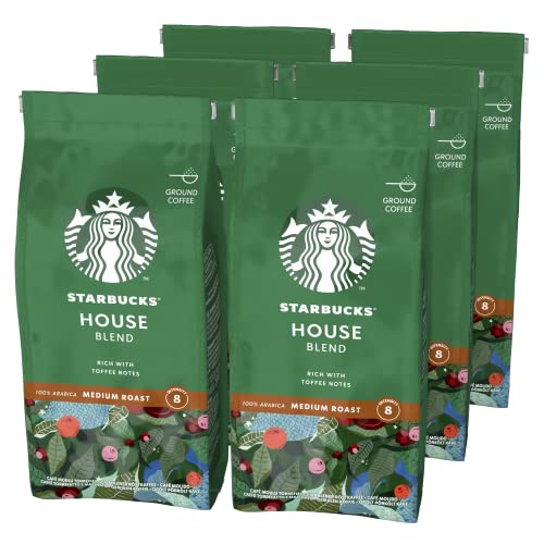 Starbucks House Blend Medium Roast Kawa Mielona 200g (6 sztuk w zestawie)