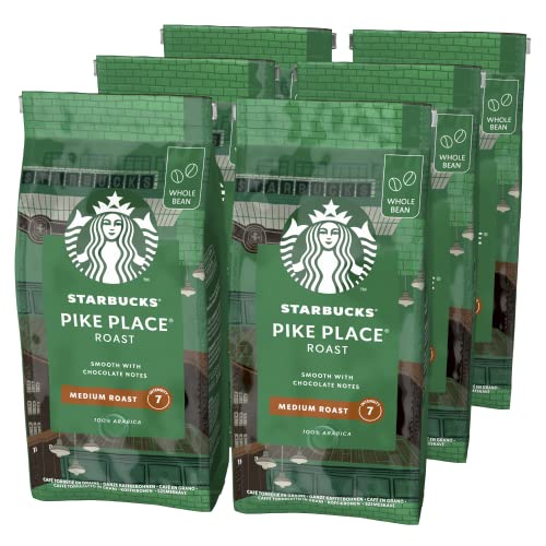 STARBUCKS Pike Place Roast, Medium Roast, Kawa Ziarnista 200g (6 sztuk w zestawie)