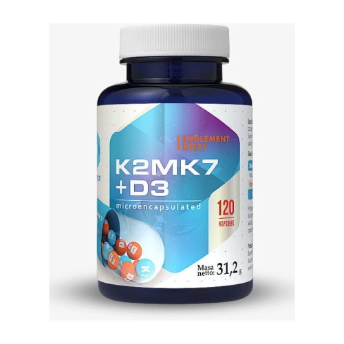 HEPATICA Hepatica K2MK7+D3 120 kapsułek