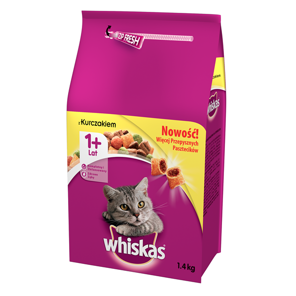 Whiskas Dry Kurczak 1,4 kg