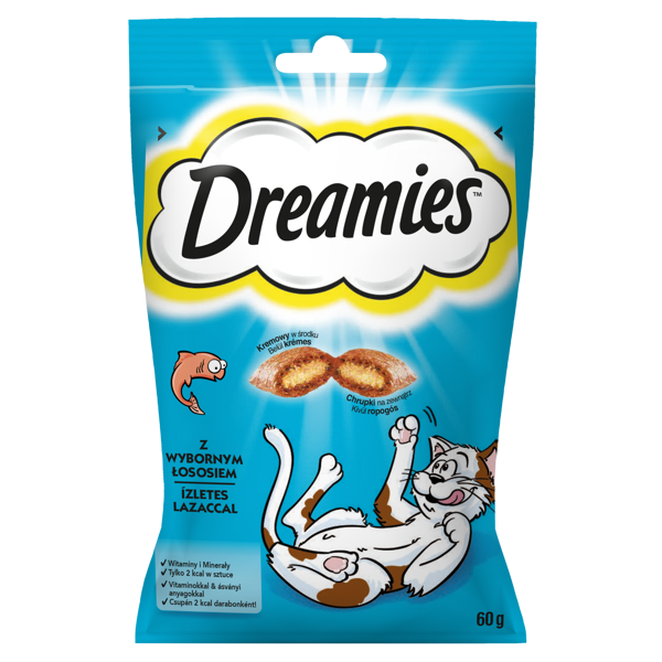 Dreamies z łososiem 60g