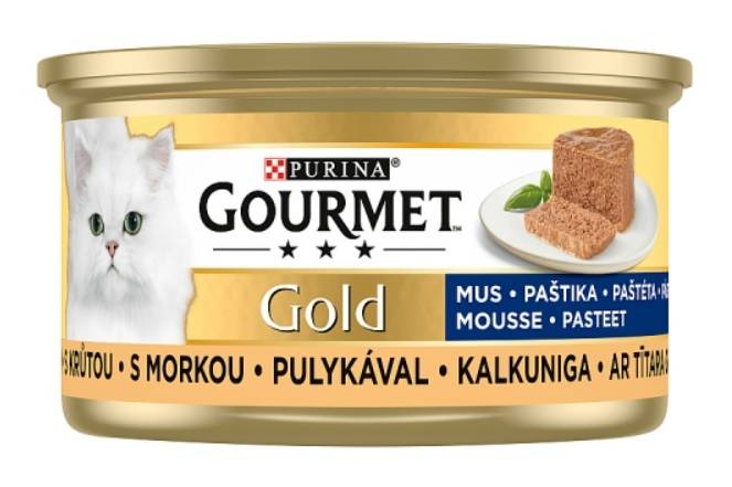Фото - Корм для кішок Gourmet GOLD - Indyk dla kota puszka 85g 