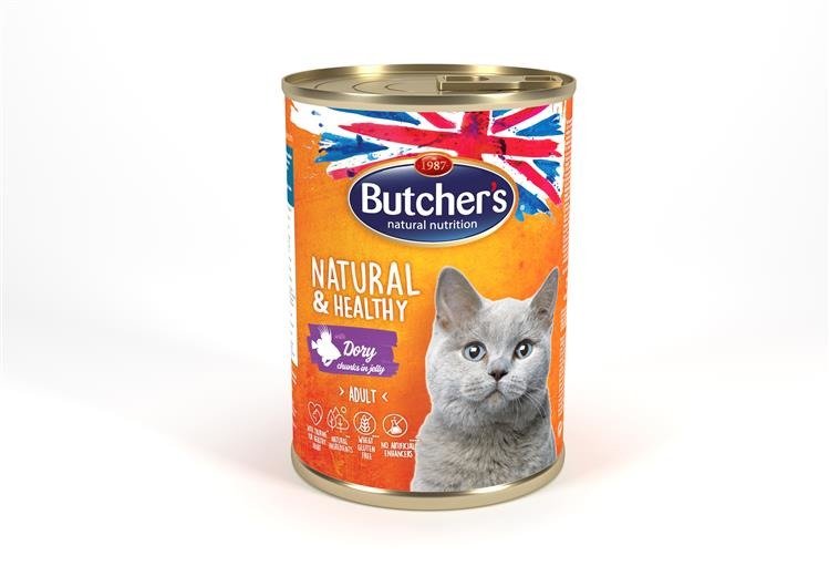 Butchers Natural&Healthy Cat z dziczyzną kawałki w galarecie 400 g