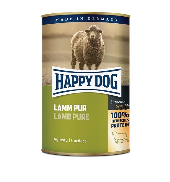 Happy Dog Pure, 6 x 400 g - Jagnięcina