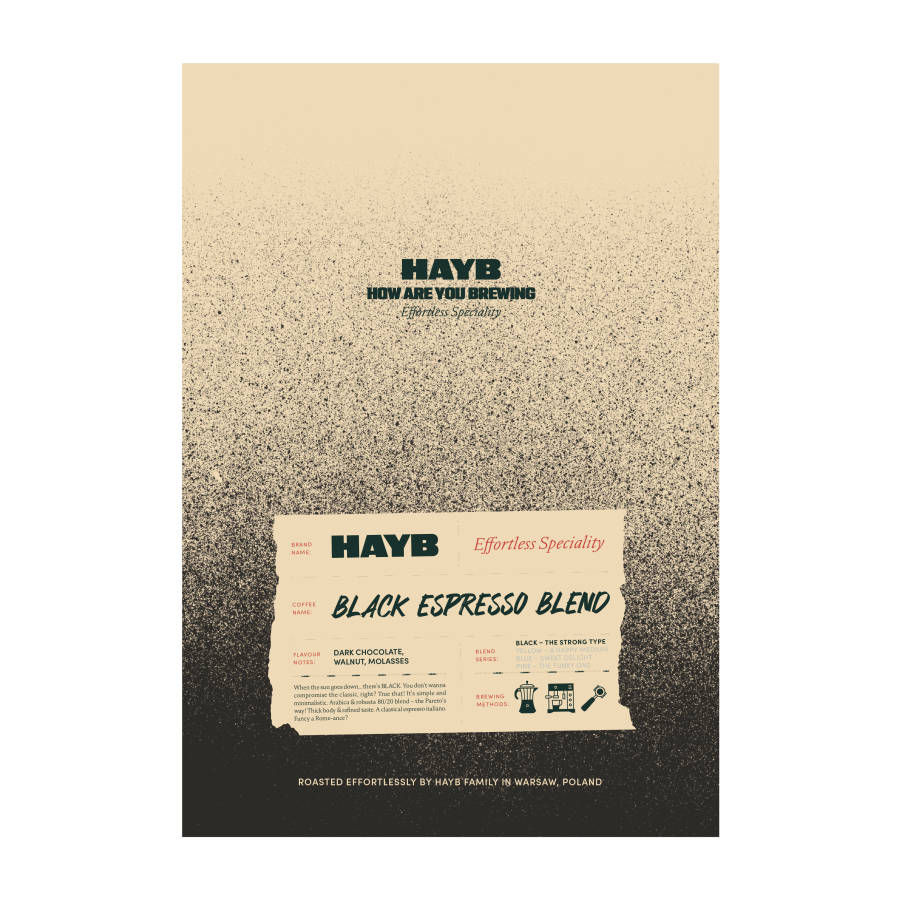 kawa ziarnista HAYB BLACK espresso blend 250g