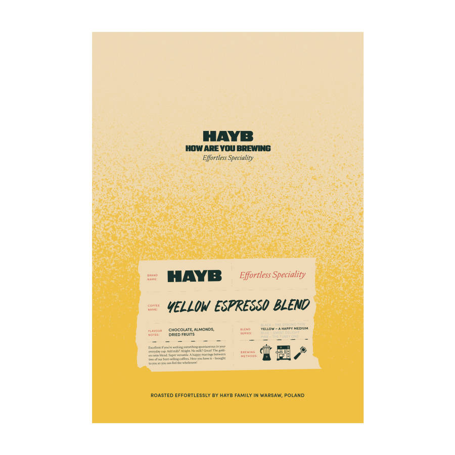 kawa ziarnista HAYB YELLOW espresso blend 1000g