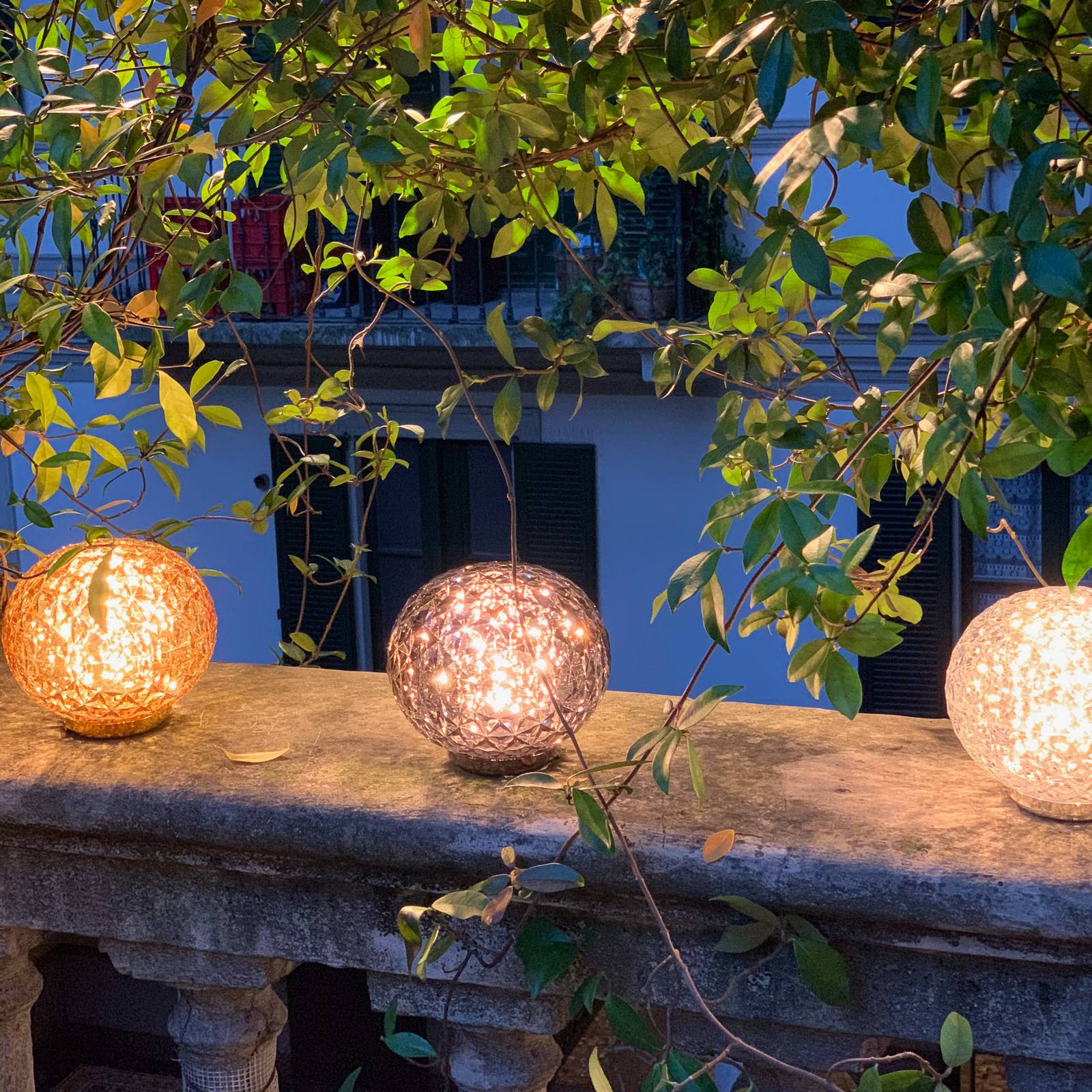 Kartell Mini Planet lampa stołowa żółta