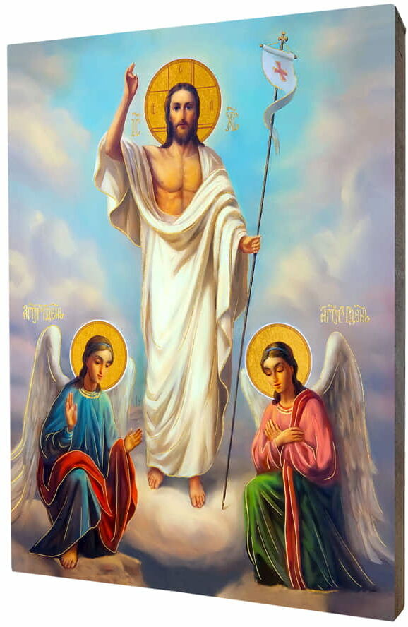 Art christiana Ikona Chrystus Zmartwychwstały ACHI123
