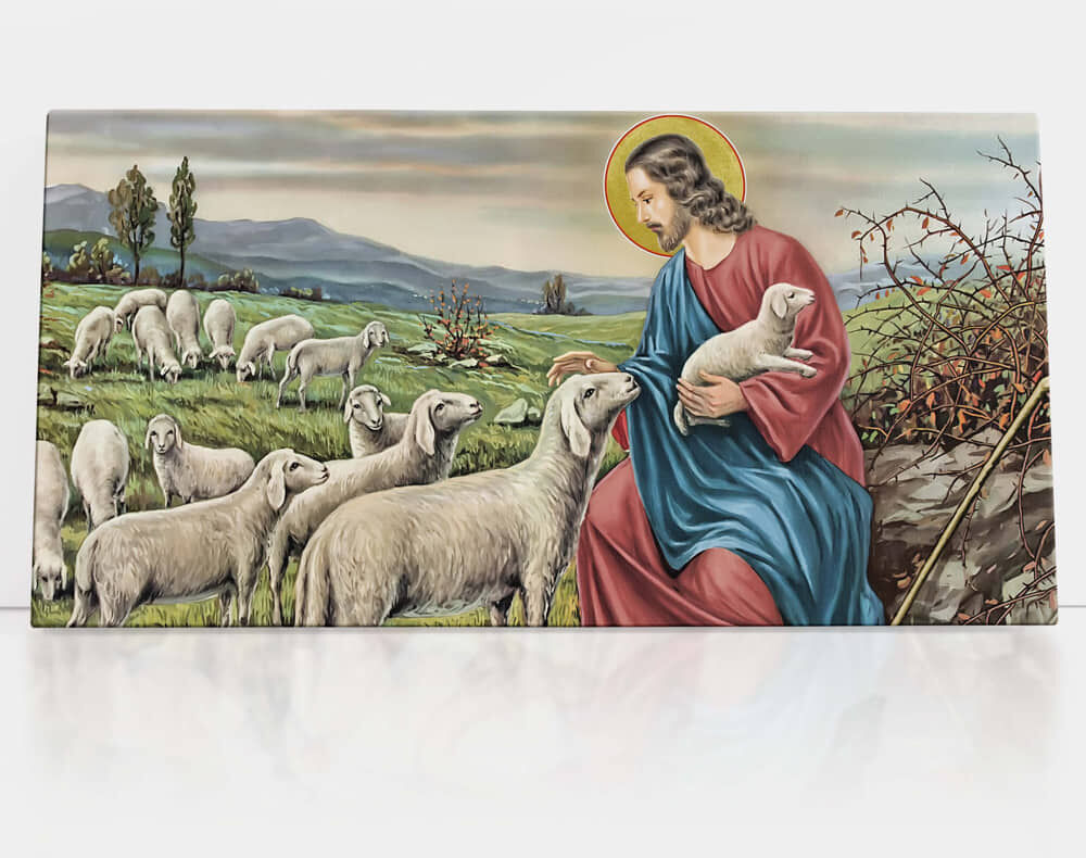 Art christiana Dobry Pasterz, obraz religijny na płótnie ACHC104