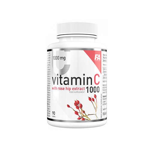 FITNESS AUTHORITY Vitamin C 1000 with Rose hip Extract - 90tabs.