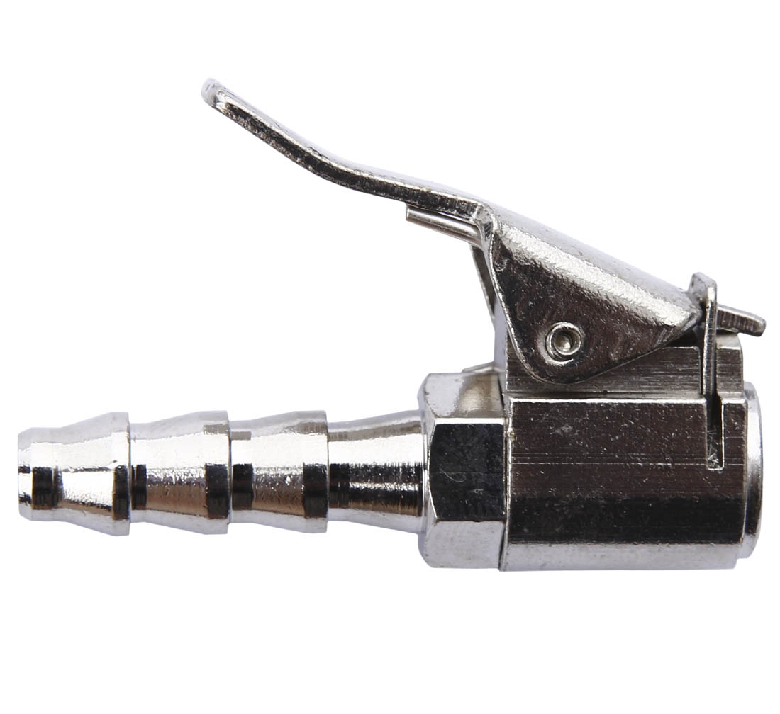 Końcówka z Zaciskiem do Pompowania 8mm Metalowa Długi Nypel