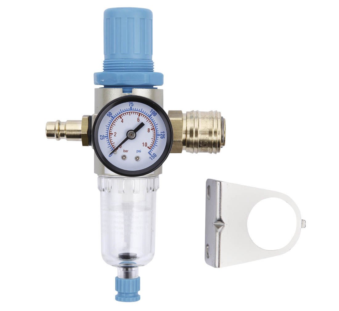 ZESTAW Regulator powietrza z manometrem odwadniaczem i filtrem REDATS P-700 1/4