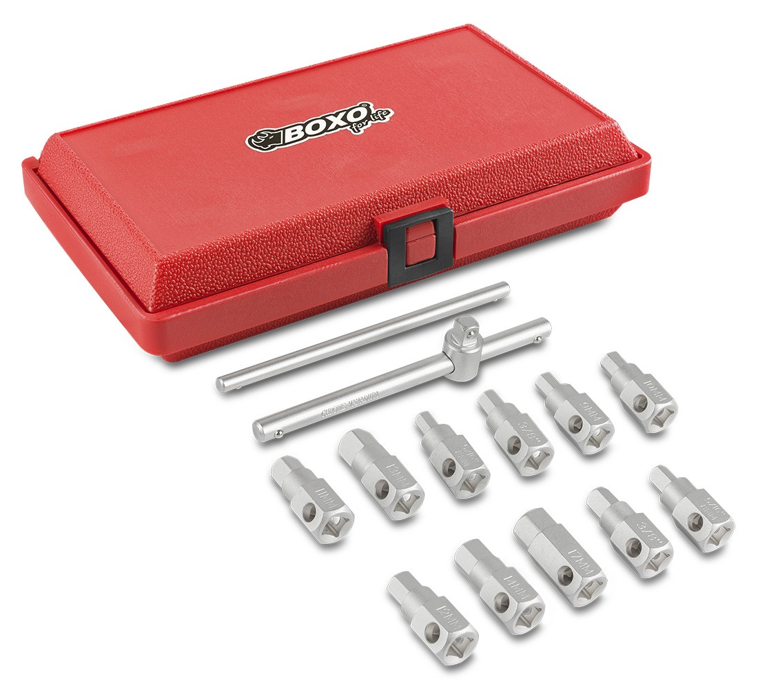 Nasadki do korków spustowych oleju zestaw 13el. BOXO