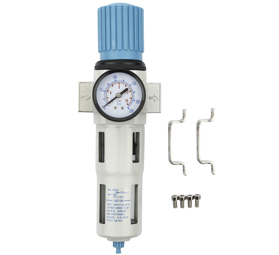 Regulator powietrza z manometrem odwadniaczem i filtrem REDATS P-770 1/2