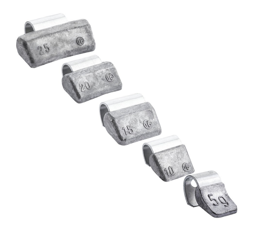 Zestaw Ciężarki nabijane ołowiane Fivestars do felg aluminiowych 5-25g 5 opak.
