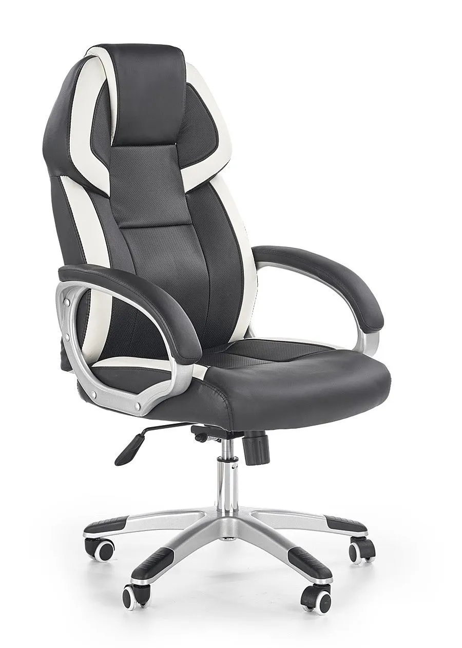 Elior Fotel obrotowy czarno biały K8-R12