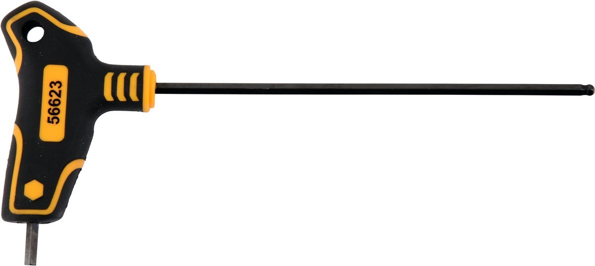 KLUCZ TRZPIENIOWY HEX(KULKA) Z RĘKOJEŚCIĄ 4.0MM