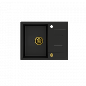 QUADRON Zlewozmywak MORGAN 116 czarny mat/złoty HB8210U7-G1 HB8210U7-G1