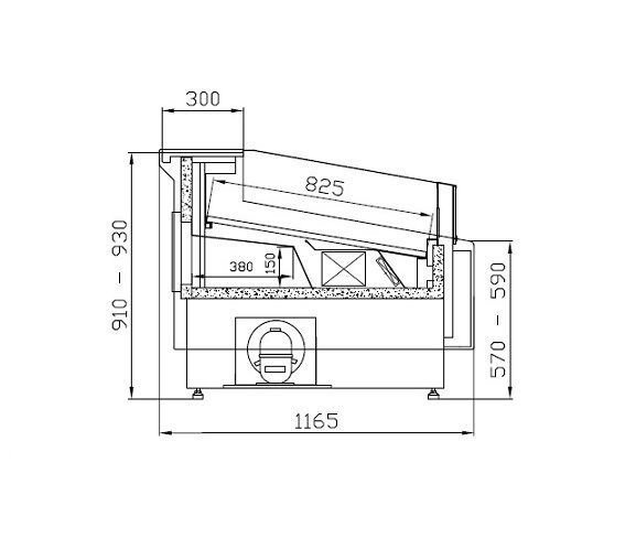 Cebea Lada chłodnicza WCh-8/1-1330 SELF-SERVICE CARMEN