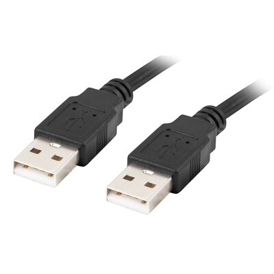 Lanberg Kabel USB-A M/M 2.0 1.8M czarny LANBERG CA-USBA-20CU-0018-BK