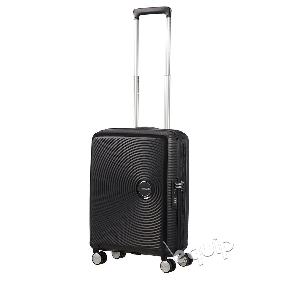 Mała kabinowa walizka American Tourister Soundbox - bass black