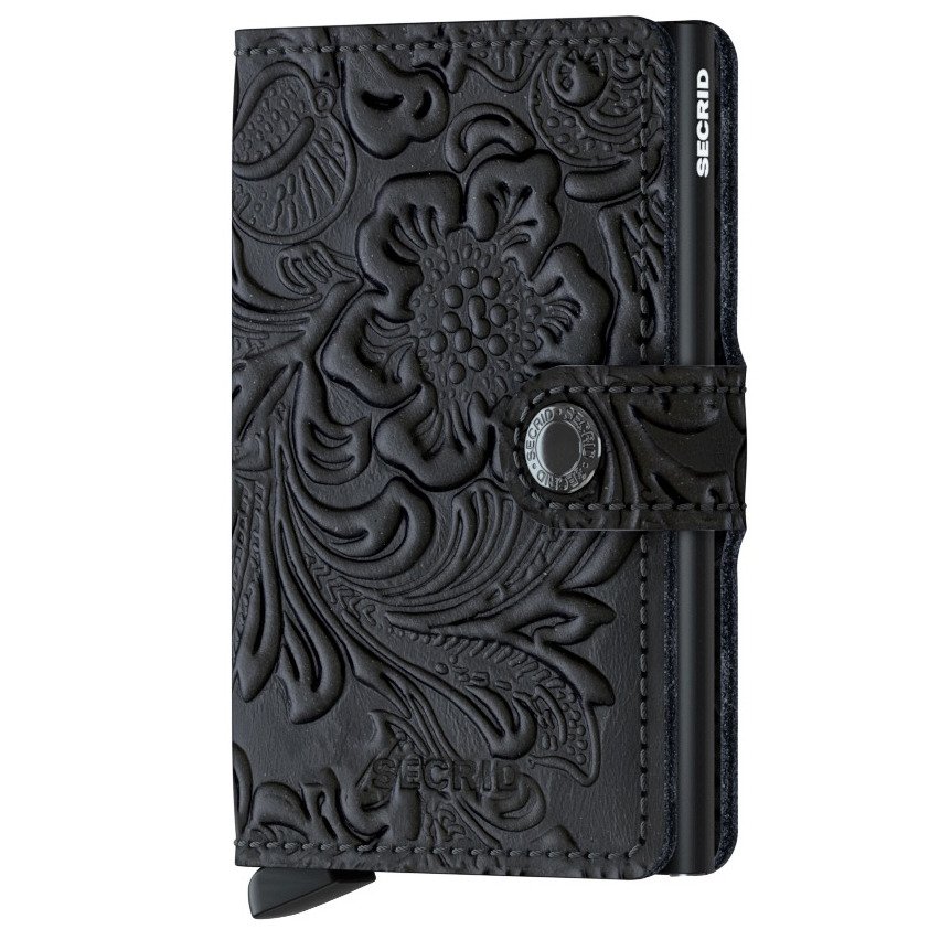 Miniportfel Miniwallet Secrid Ornament - black