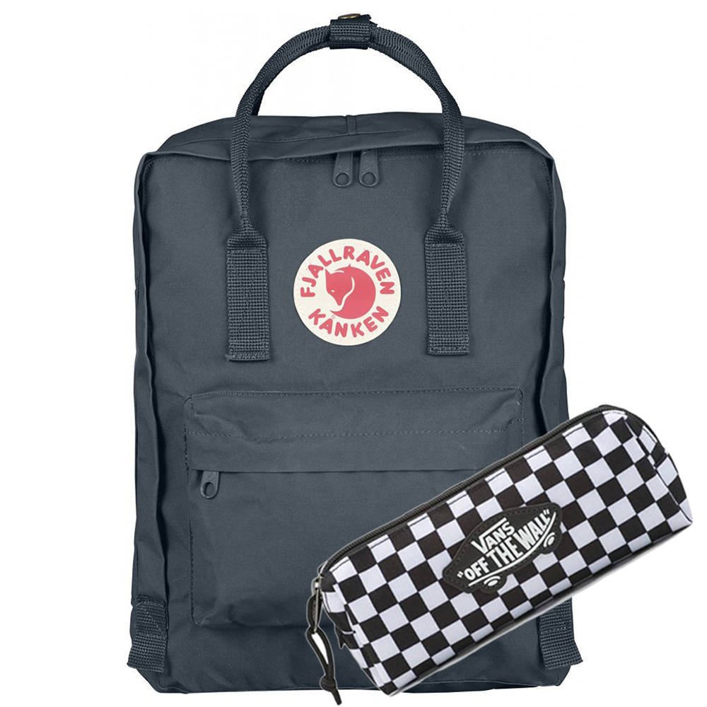 Plecak Fjallraven Kanken - graphite + piórnik Vans