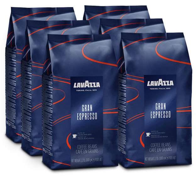 Lavazza ZESTAW Kawa Grand Espresso 6x1kg 80000800213412