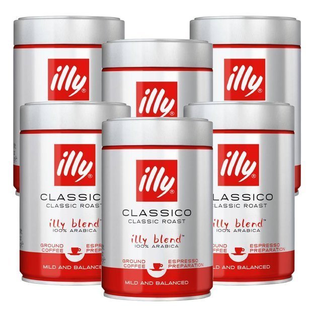 Illy 6x Espresso 250g - kawa mielona