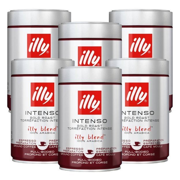 Illy 6x Espresso Black 250g - kawa mielona