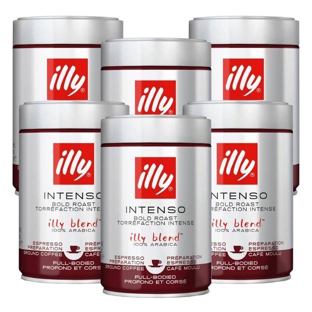 Illy 6x Espresso Black 250g - kawa mielona